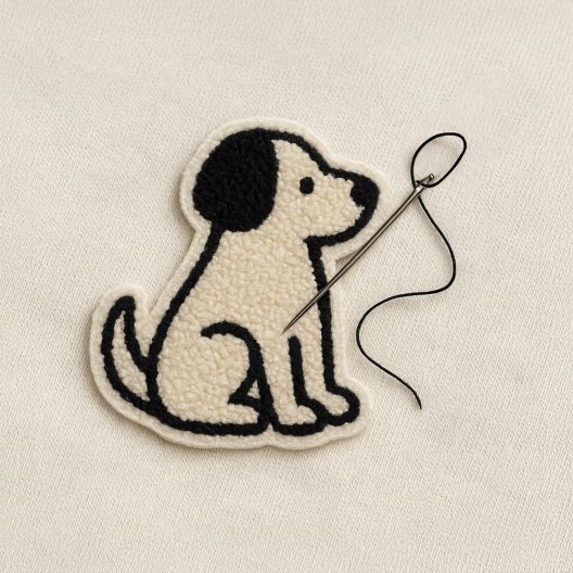 ECUSSON BRODERIE BOUCLETTE A COUDRE PERSONNALISABLE 'CRAT'