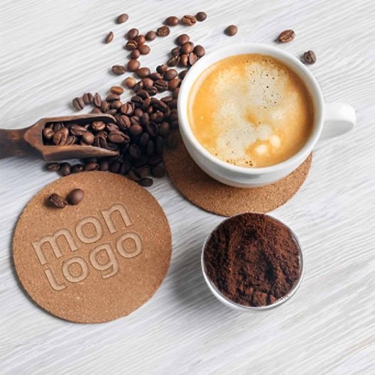 SET 4 SOUS BOCK PERSONNALISABLE RONDS EN LIEGE 'SURO'