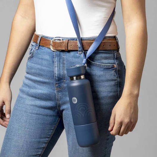 BOUTEILLE ISOTHERME PERSONNALISABLE AVEC GOBELET 'NOMLY'