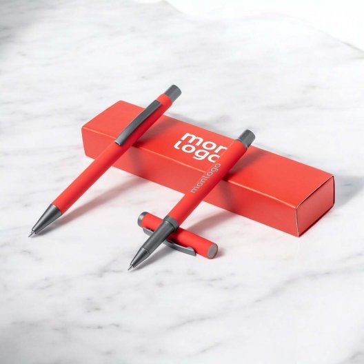 PARURE DE STYLOS PERSONNALISEE 'SOFTLY' 