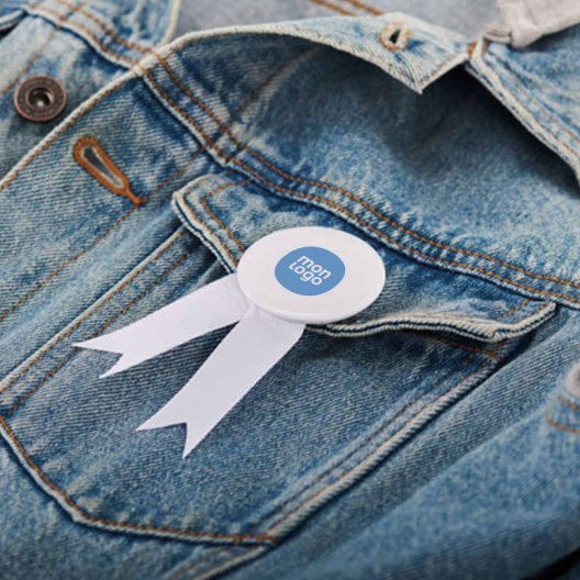 RUBAN BROCHE AVEC EPINGLETTE PERSONNALISABLE 'HOLAK'