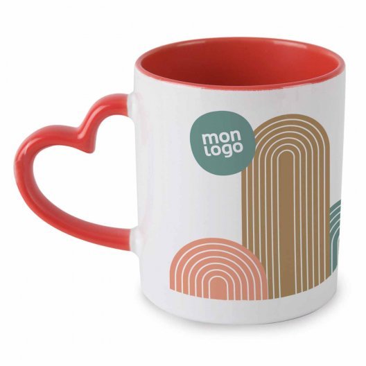 MUG ANSE COEUR PERSONNALISABLE 300ML 'COERU'