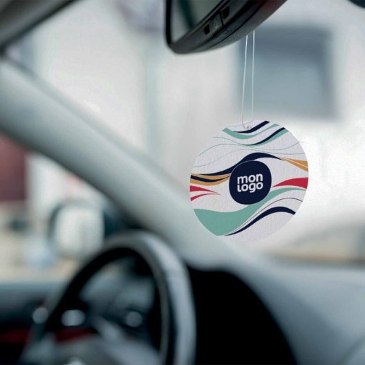 DESODORISANT VOITURE PERSONNALISABLE 'KENDO ROND'