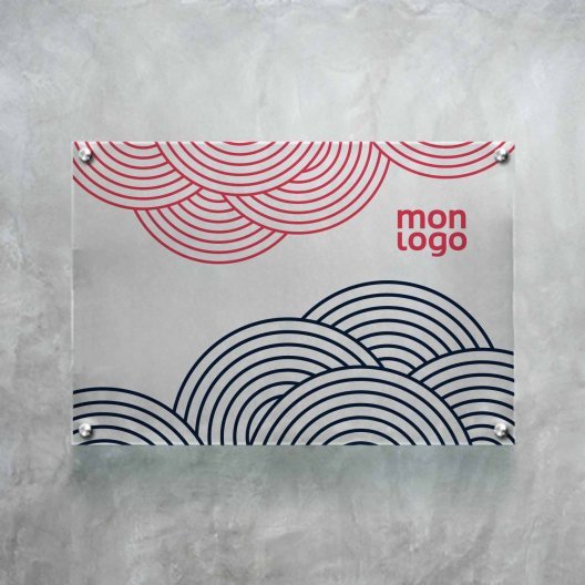 PLAQUE PROFESSIONNELLE PLEXIGLAS PERSONNALISABLE 'PLATAO'