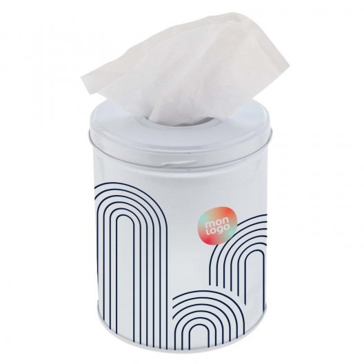 BOITE DE MOUCHOIRS PERSONNALISABLE 'TCHOUMA METAL'