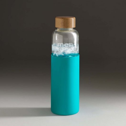 BOUTEILLE EN VERRE 500ML PERSONNALISABLE 'LODO SILICON'