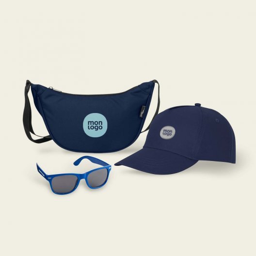 SET PERSONNALISABLE CASQUETTE BANANE LUNETTES 'FESTI'