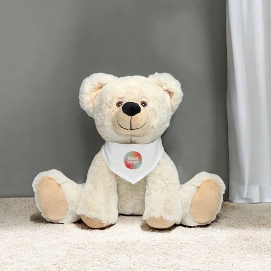 PELUCHE OURSON PERSONNALISABLE 'PADOU BANDANA'