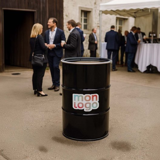 BARIL PRESENTOIR PERSONNALISE 'BAROUL BLACK'