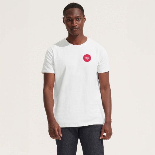 TEE SHIRT MIXTE BLANC PERSONNALISE 'TITAN'