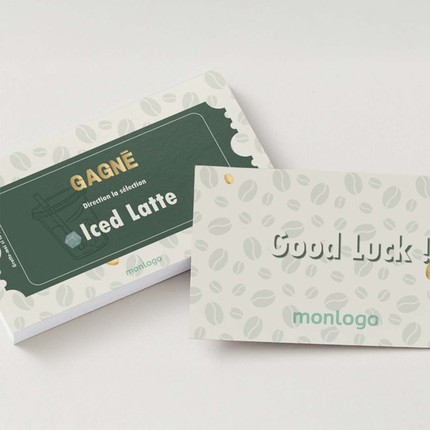 TICKET A GRATTER PERSONNALISABLE 'GRATIX' 8.5X5.4CM