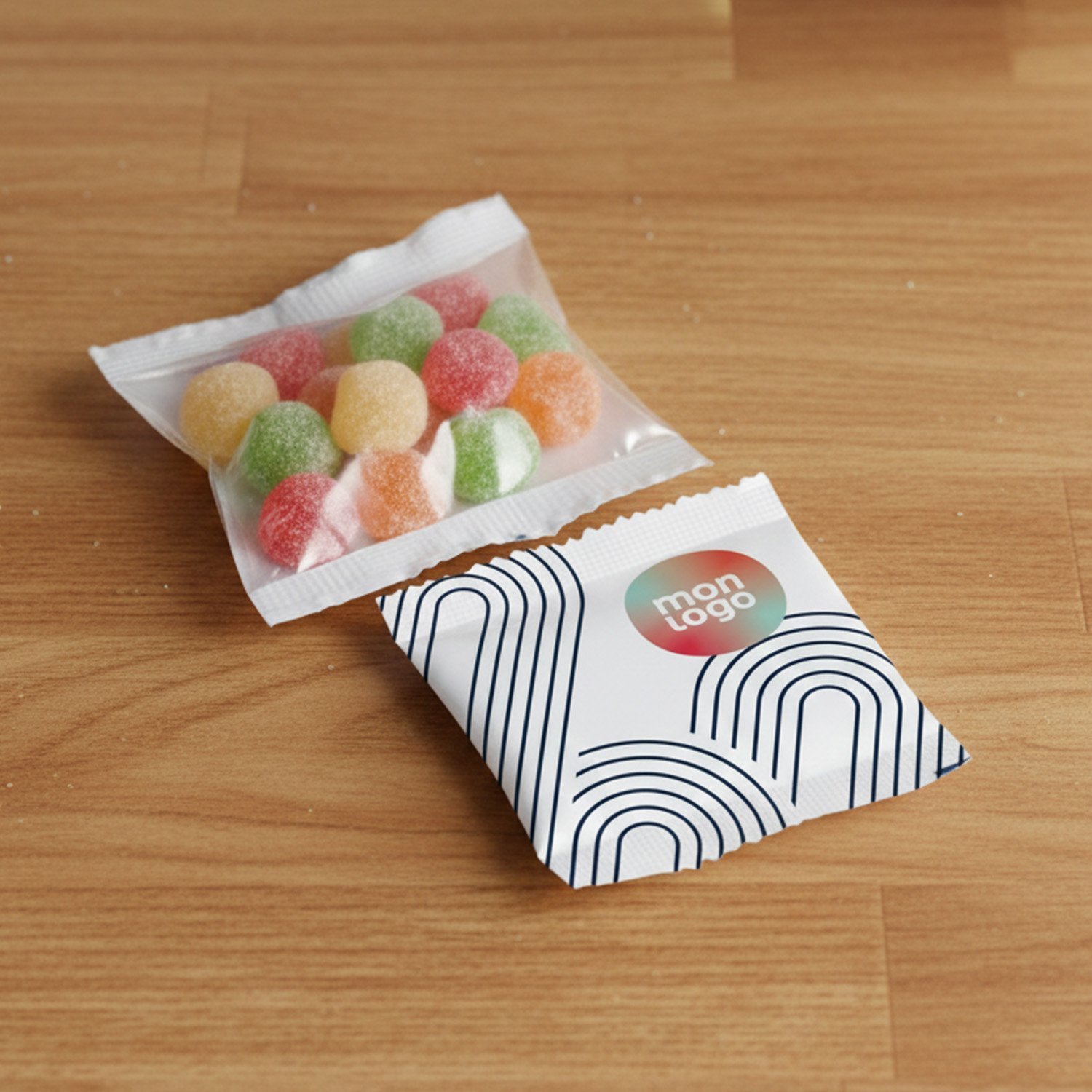 SACHET DE 10G BONBONS ACIDULES PERSONNALISABLE 'SWEETY'