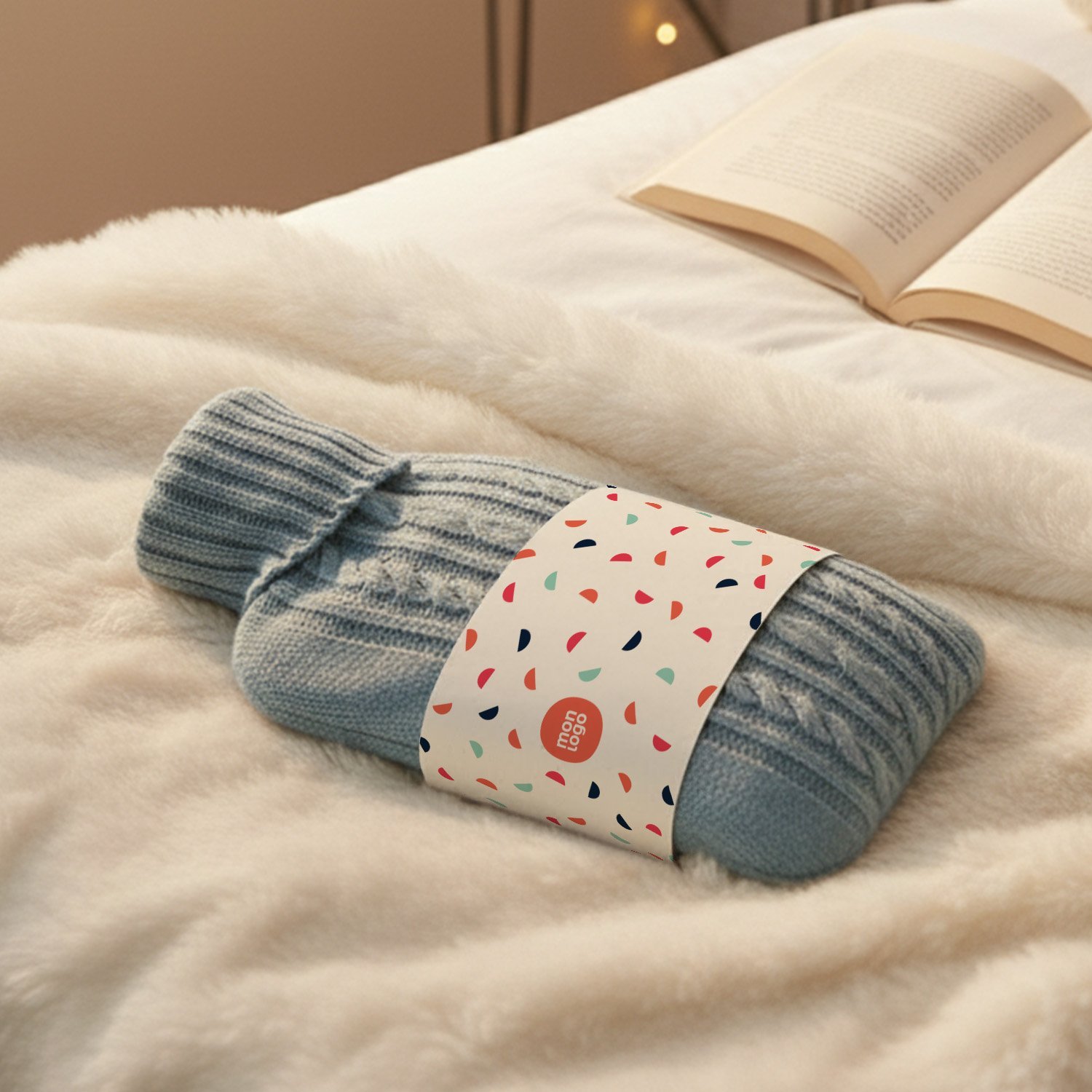 BOUILLOTTE PERSONNALISABLE 1.8L HOUSSE TRICOTEE 'CALDA'