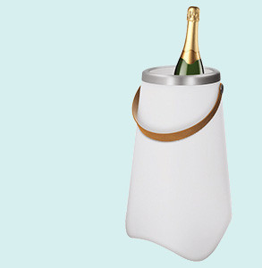 SEAU À BOUTEILLE LUMINEUX & HAUT-PARLEUR ENCEINTE