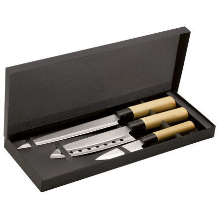 SET DE 3 COUTEAUX JAPONAIS
