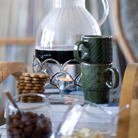 SET DE 4 TASSES DESIGN VERT