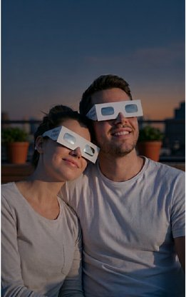 Lunettes Personnalisées Spéciales Eclipses Solaire
