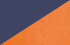 navy/orange