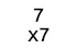 7 x 7 cm 7 x 7 cm