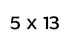 5x13cm