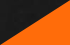 black/orange