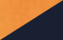 fluo orange/navy