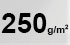 250 g/m² 250 g/m²