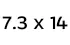 7,3x14cm