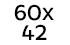 60 x 42 cm