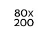 80 x 200 cm