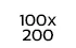 100 x 200 cm