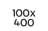 100 x 400 cm
