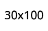 30x100cm