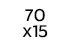 70 x 15 cm 70 x 15 cm