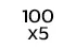 100 x 5 cm 100 x 5 cm