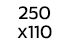 250x110cm 250x110cm
