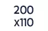 200 x 110 cm