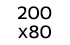 200x80cm 200x80cm