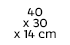 40x30x14cm