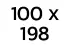 100 x 198 cm