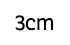 3 cm 3 cm